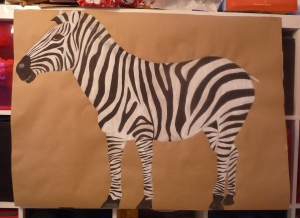 I'm rather proud of my Pin the Tail on the Zebra