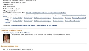 Reaching #1 in a category on Amazon.fr :)