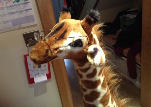 Georgina the Giraffe says write for kids!